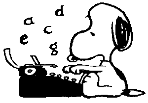 snoopy-typewriter