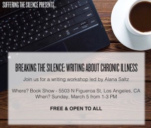 Promo image for Breaking the Silence: Writing About Chronic Illness